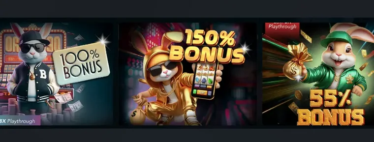 SlotBunny Casino — 3 000 Kč free chip až 3 000 Kč